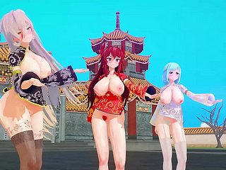 YouTuber maya MMD tahun baru cina KKVMD (oleh 熊野ひろ)